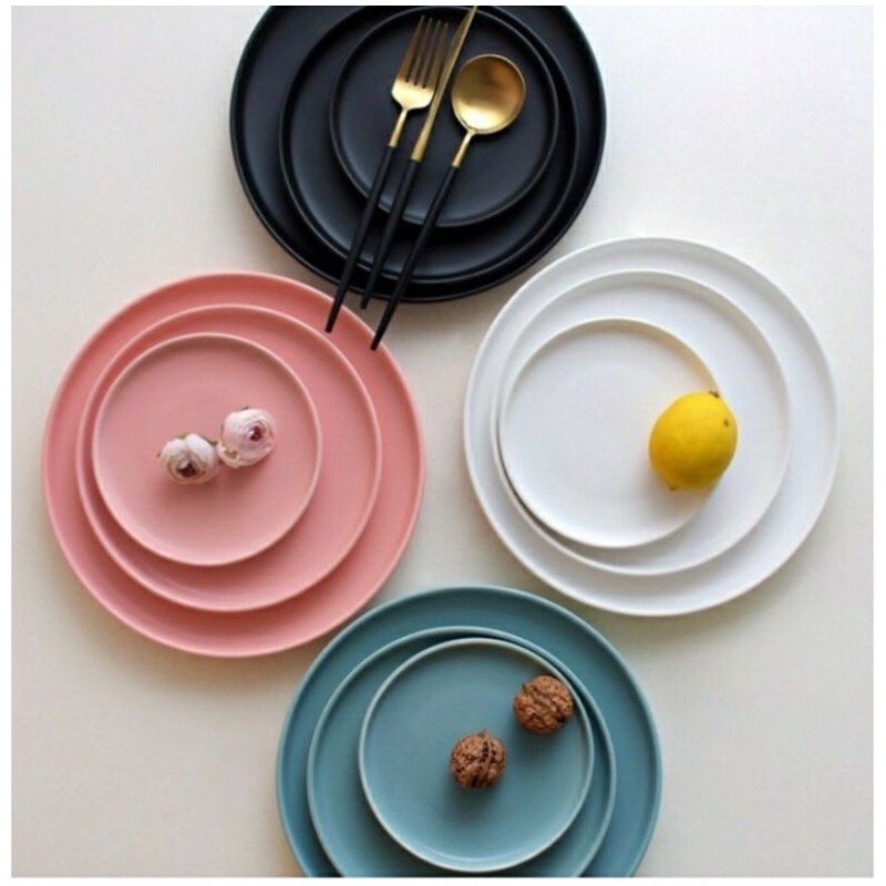 Elegant Nordic Ceramic Plates Round Baking Dish Shopee Philippines