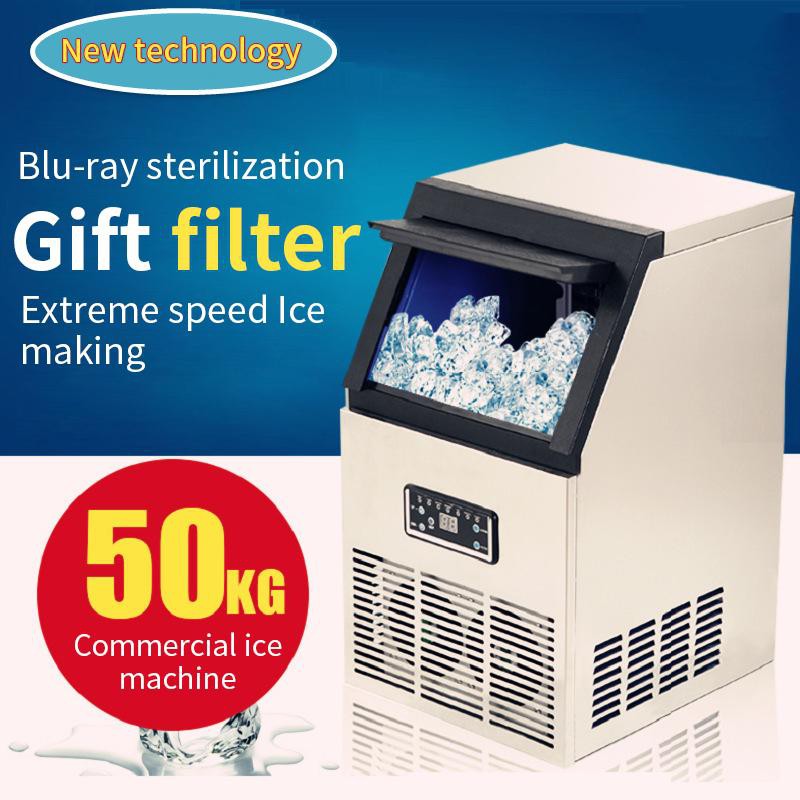 Commercial ice maker 50KG 65KG large capacity automatic cube ice