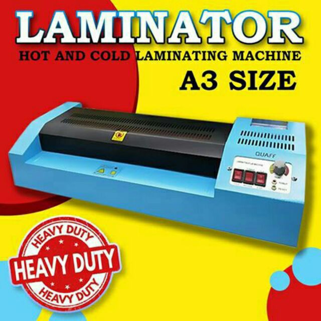 QUAFF laminator A3 blue color plus FREE laminating film 65x95mm 125mic Shopee Philippines