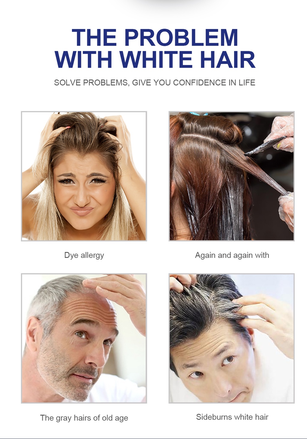 FAIR KING One Time Hair Dye Instant Black Root Coverage Color Modify