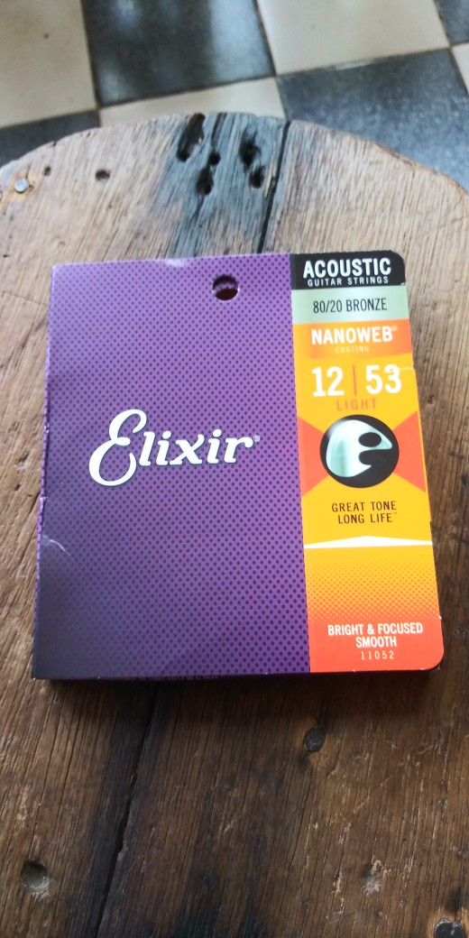 Elixir Nanoweb Acoustic Guitar Strings Gauge 12/53 Shopee Philippines