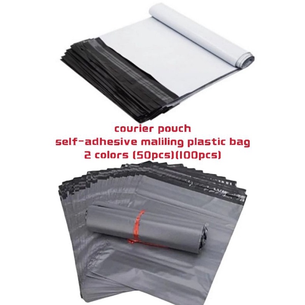 plain white and gray courier pouch plastic bag selfadhesive mailing
