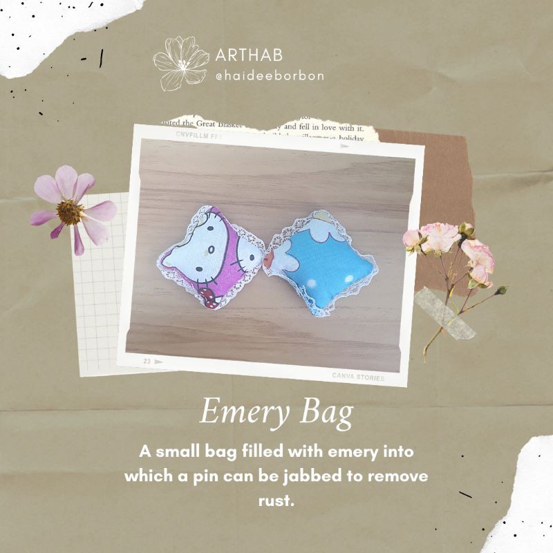Emery Bag for Sewing/Stitching/Embroidery Shopee Philippines