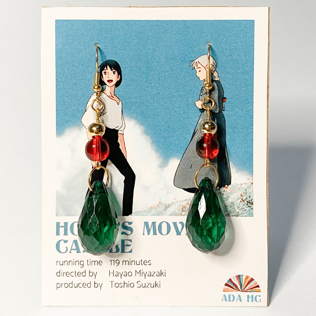Howl's Moving Castle Earrings Studio Ghibli Collection ADA HC