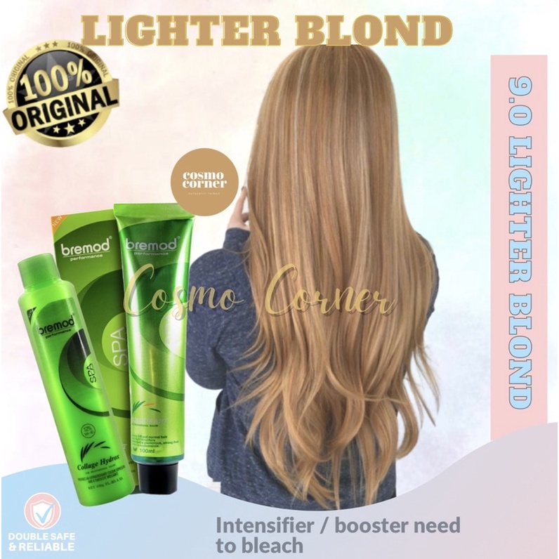 Lighter Blond 9.0 Bremod Hair Color with Oxidizing Cream SET (Bremod