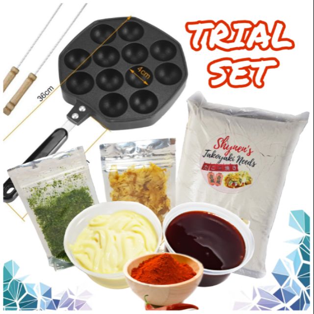 Takoyaki Trial Set With Pan And Stick Shopee Philippines