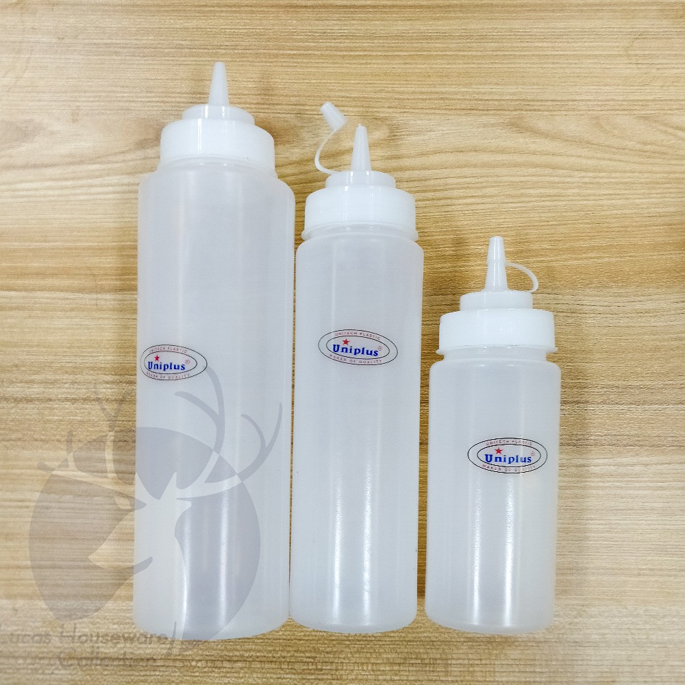 Guoxing Squeeze Bottles With Caps, Squeezy Dispenser Bottles, Condiment Plastic For Drip Cake