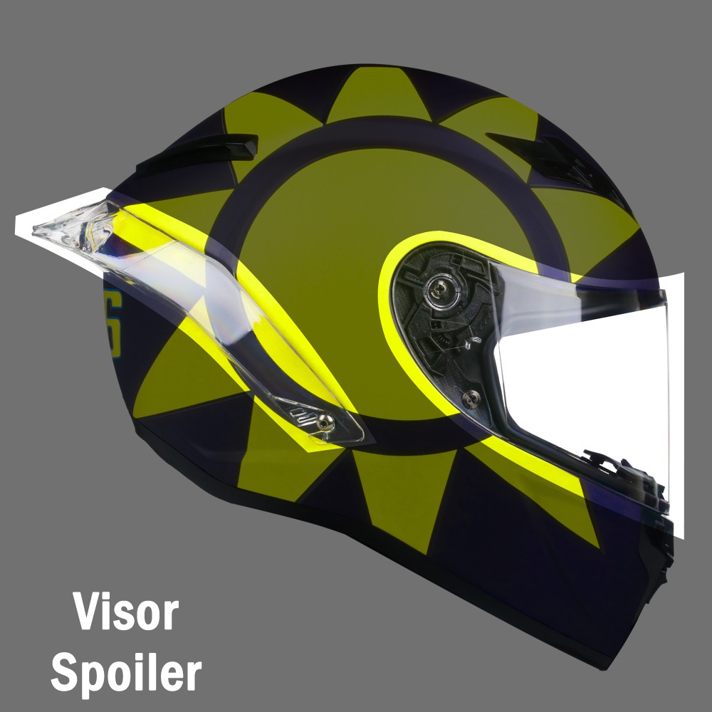 Helmet accessories DGL AGV CORSA SPOILER GPR SPOILER VISOR NOSE GUARD