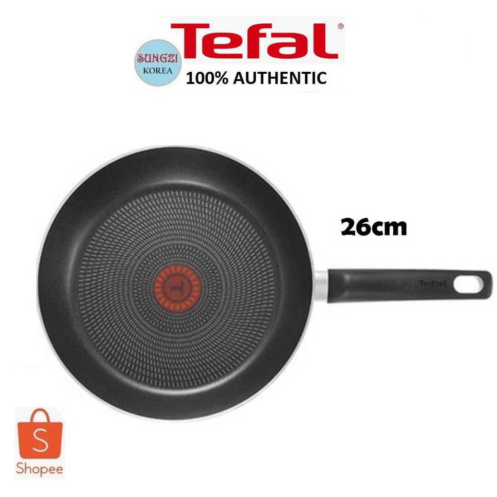 TEFAL Essential Fry Pan (Maroon) (26cm) Shopee Philippines
