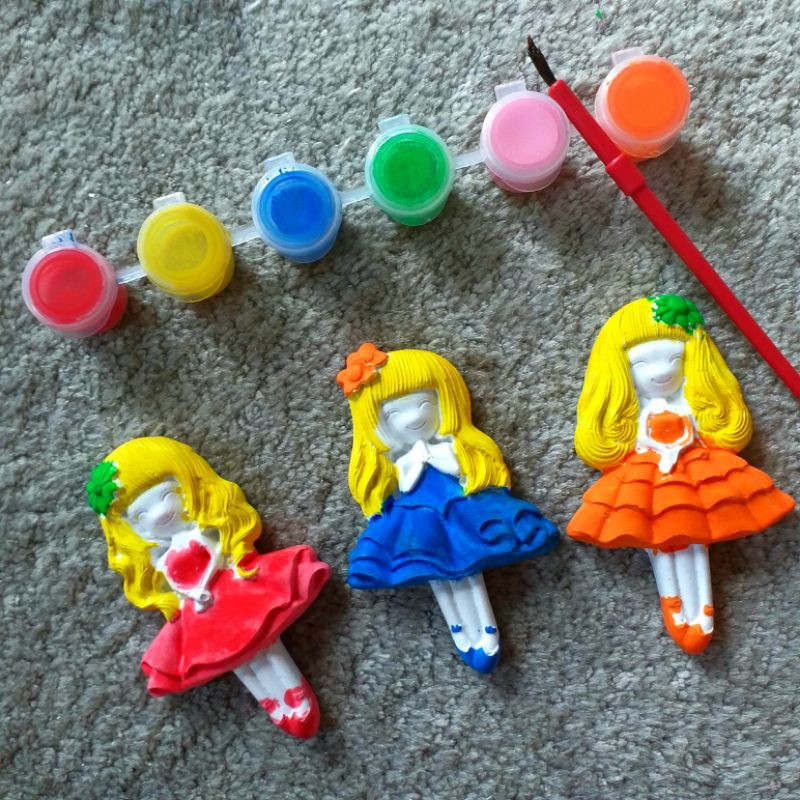 Paint Your Own Plaster Figure (Dolls) Shopee Philippines