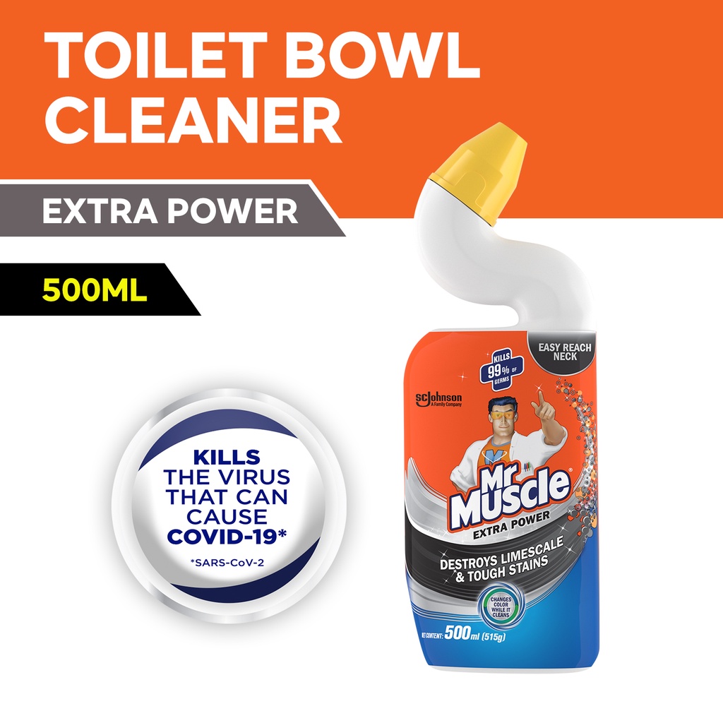 Mr. Muscle Toilet Bowl Cleaner Rust & Limescale Remover Extra Power
