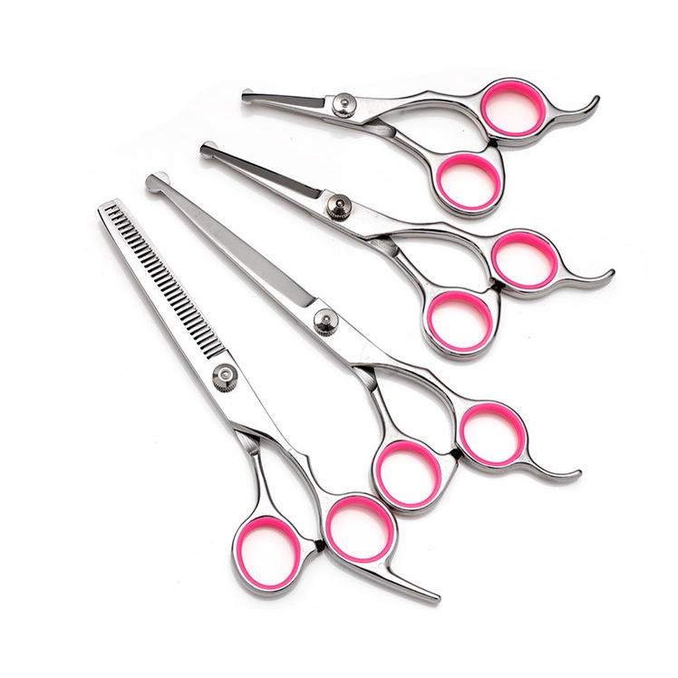 Pet Dog Seam Scissors Curved Up and Down Scissors Sharp Edges Animal