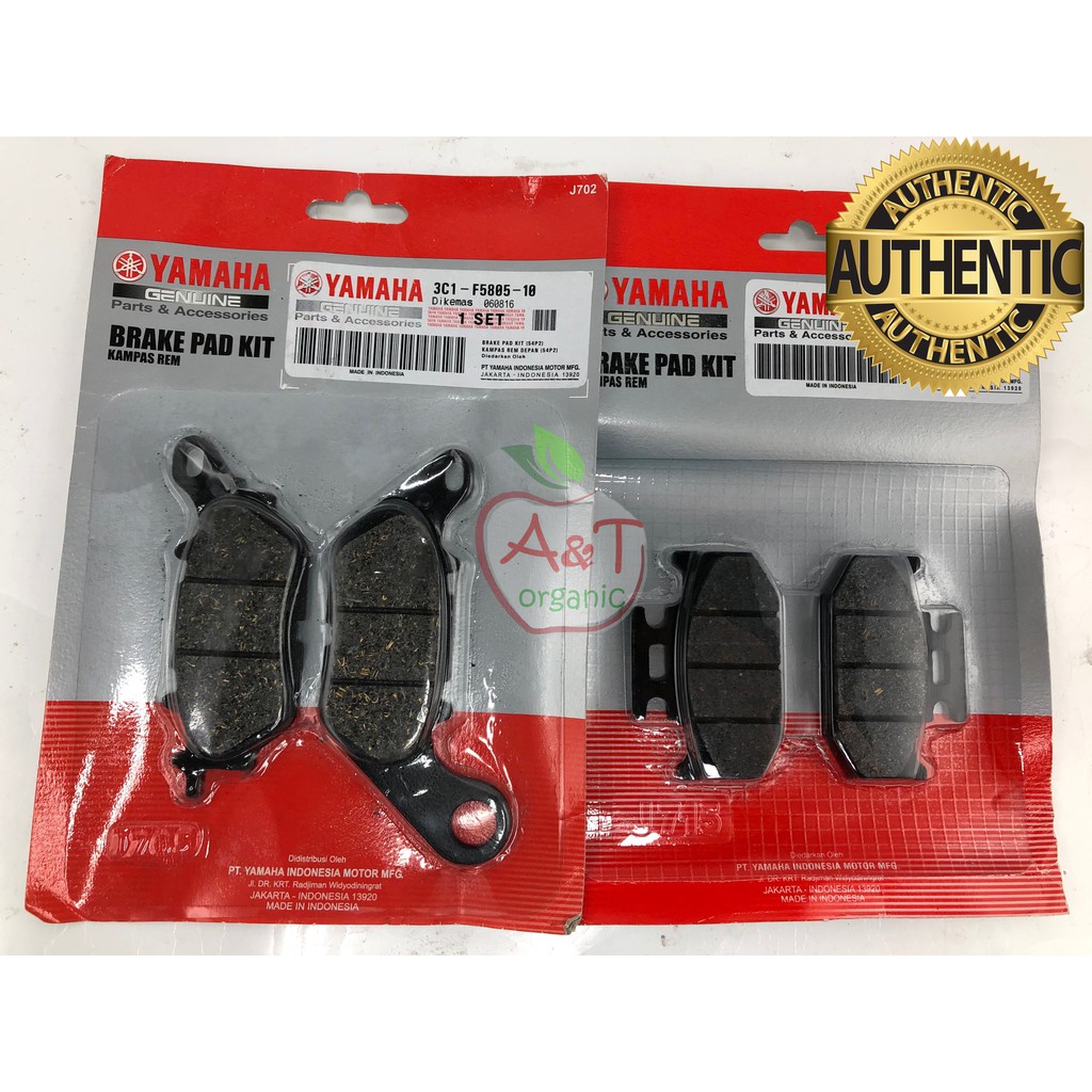 R15 v3 set Best Buy Genuine Yamaha Brake pad front & rear Set for R15