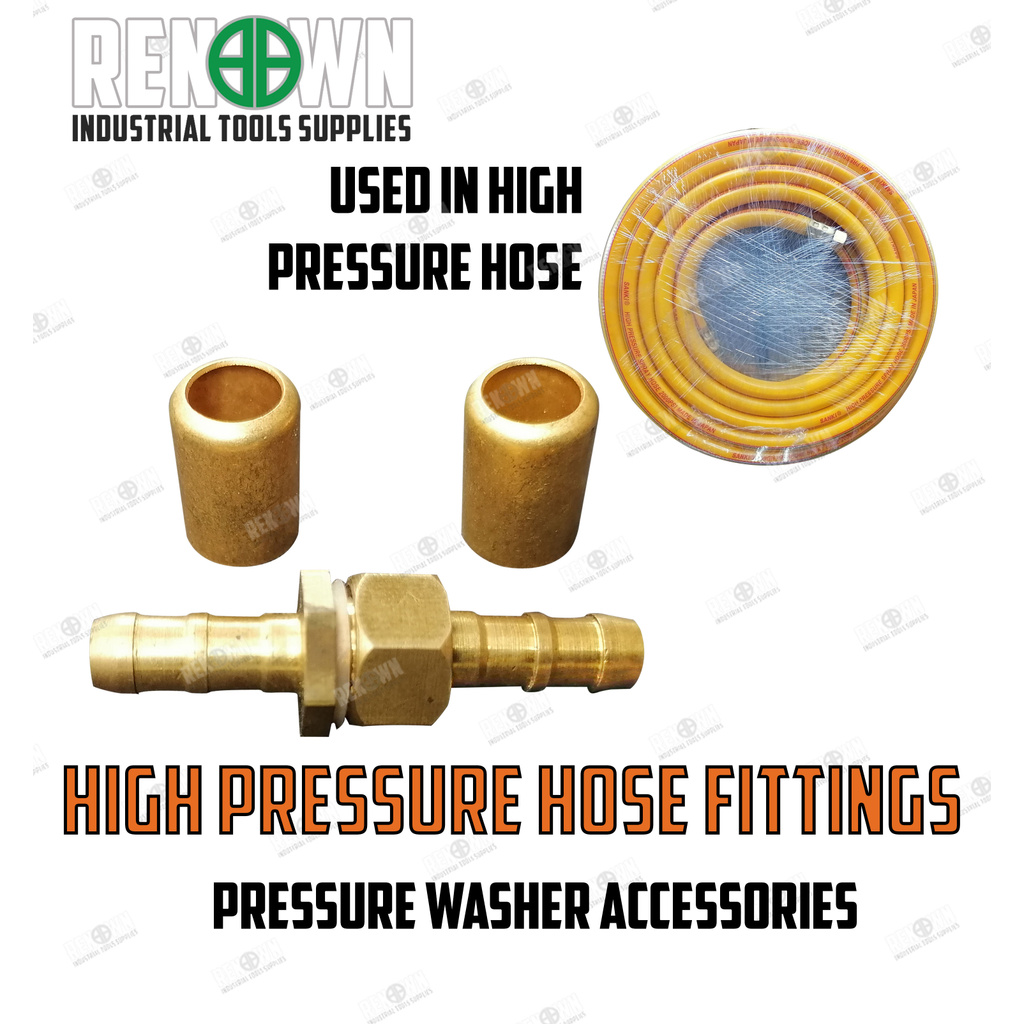 Spray Hose Fittings 5pcs/set (FOR HIGH PRESSURE WASHER) Shopee