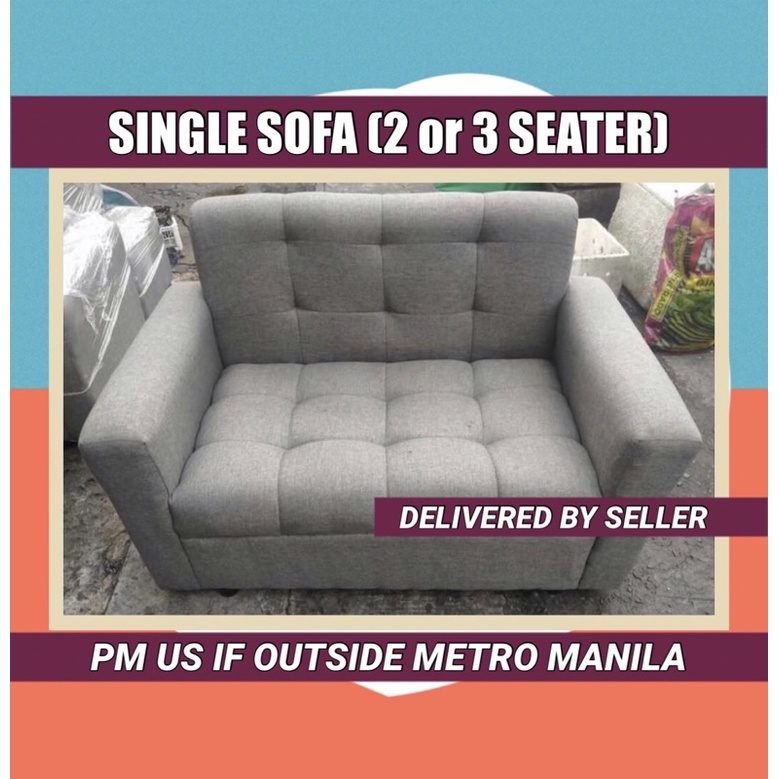 SINGLE SOFA (2 or 3 SEATER) Shopee Philippines
