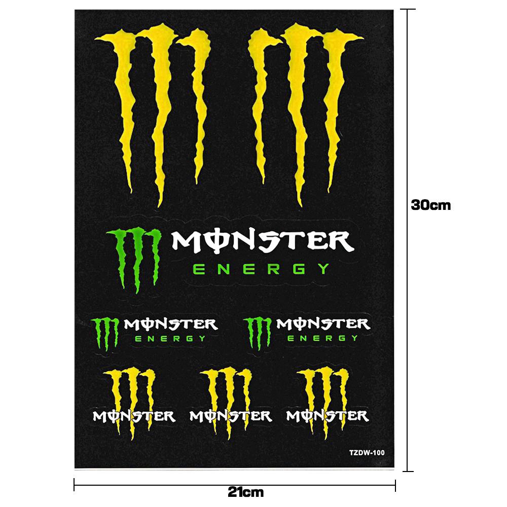 Large Size Car Styling Monster Energy Stickers For Motorcycle BIKE CAR