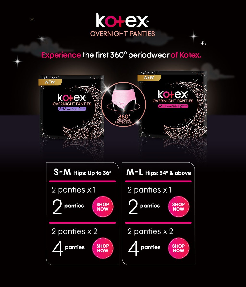 Kotex Official PH, Online Shop Shopee Philippines