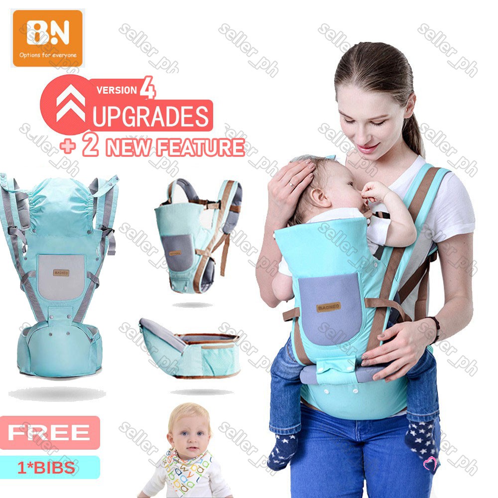 [FREE Bibs] BAONEO Baby Carrier Infant Toddler Backpack Bag Gear Hip seat Wrap Shopee Philippines