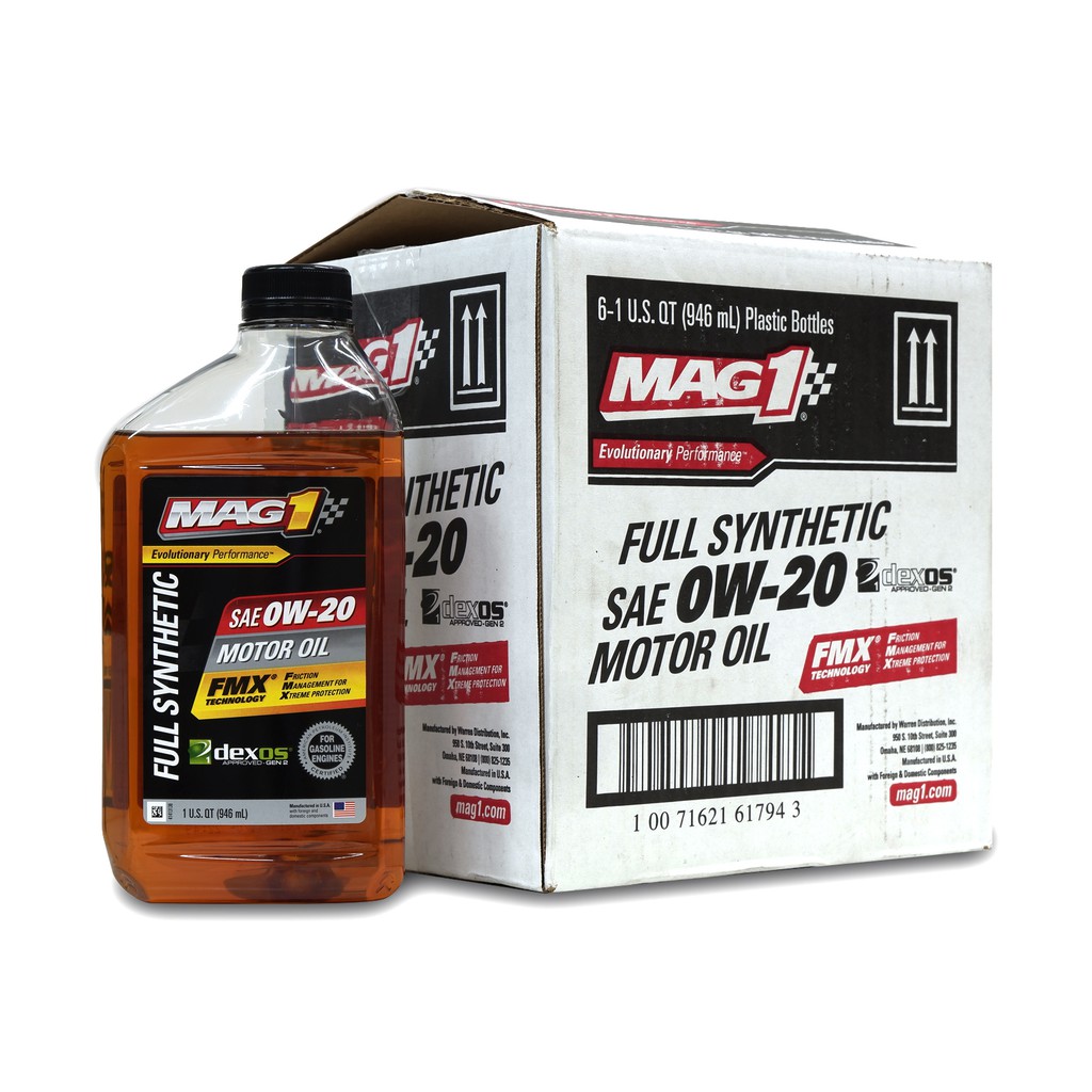MAG 1 0W20 Full Synthetic Oil - Gasoline Engines 1case 61794 | Shopee
