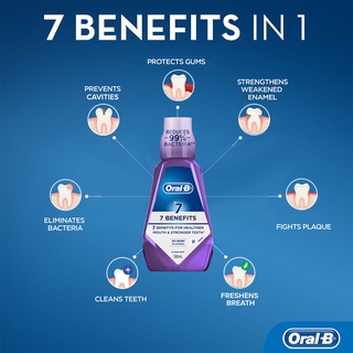 Oral-B 7 Benefits Rinse 100mL | Shopee Philippines
