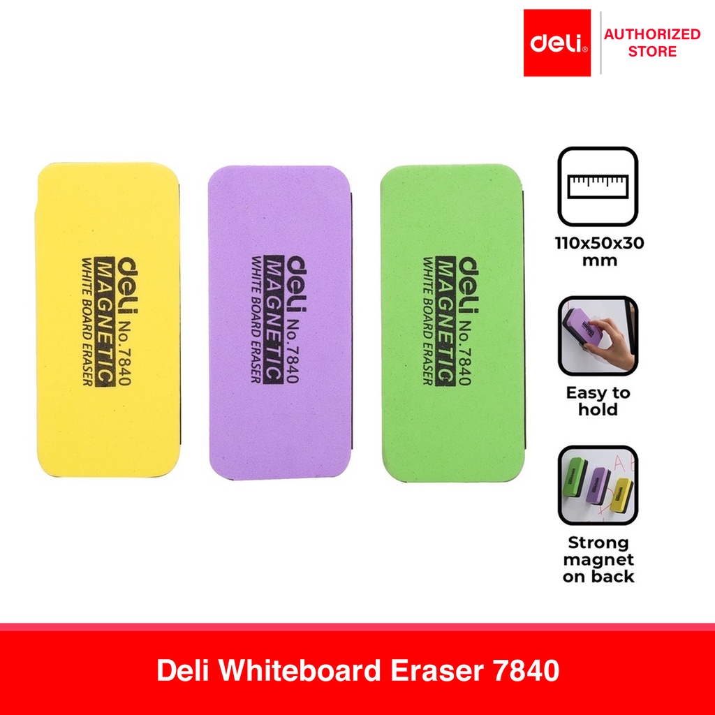 Deli 7840 Whiteboard Eraser [75257840] Shopee Philippines