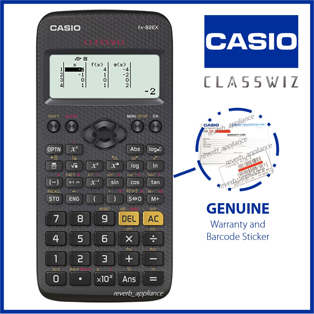 Casio Fx-82Ex Scientific Calculator | Shopee Philippines