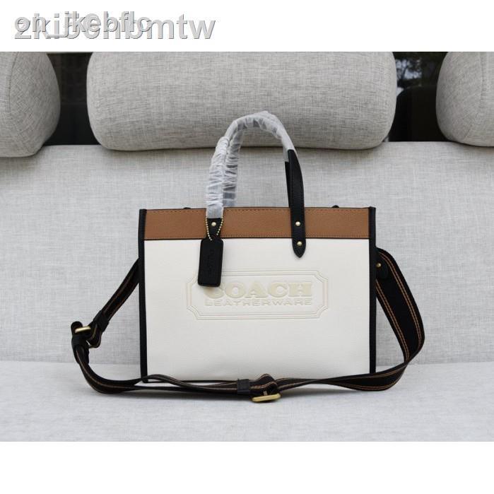 COACH 0777 New Fleid30 Canvas Bag Tote Bag Oneshoulder Diagonal Bag