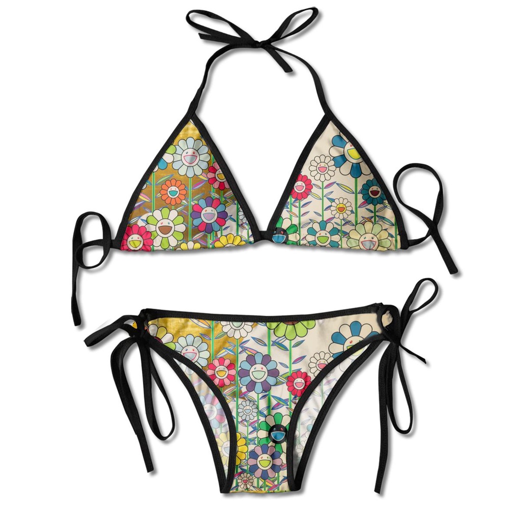 2021 Swimsuit Murakami Flower Chicago Bikini Set Floral Print Swimwear