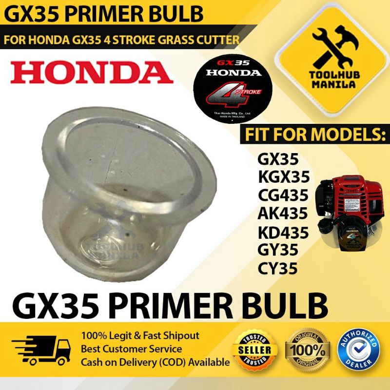 PRIMER BULB BRUSH CUTTER GRASS CUTTER TRIMMER FOR HONDA GX35 OR ANY DIAPHRAGM CARBURATOR