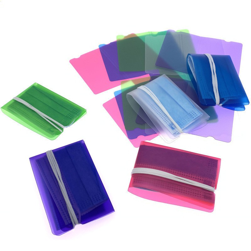 Portable Face Mask Holder Storage Clip Bag Holder Foldable Disposable