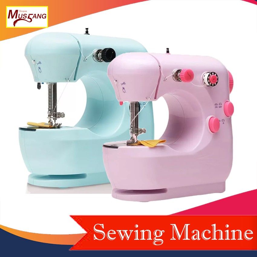 JYSM301 Portable 2Speed Double Thread Mini Sewing Machine Electric