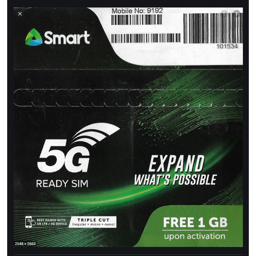 Smart 5G Vanity Sim card special number Shopee Philippines