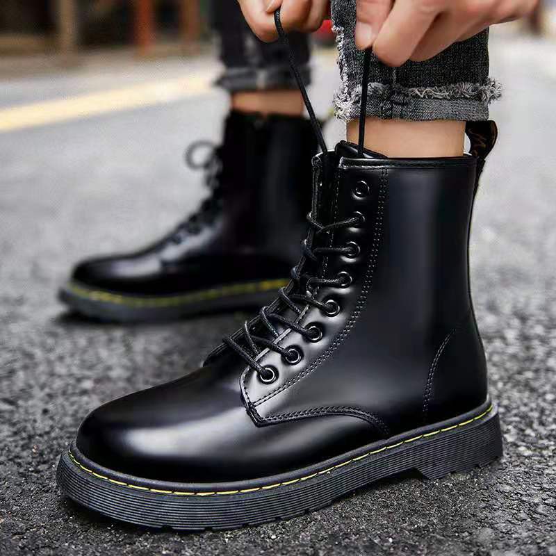 Bestseller Korean Fashion Martin Boots For Men High Quality Leather