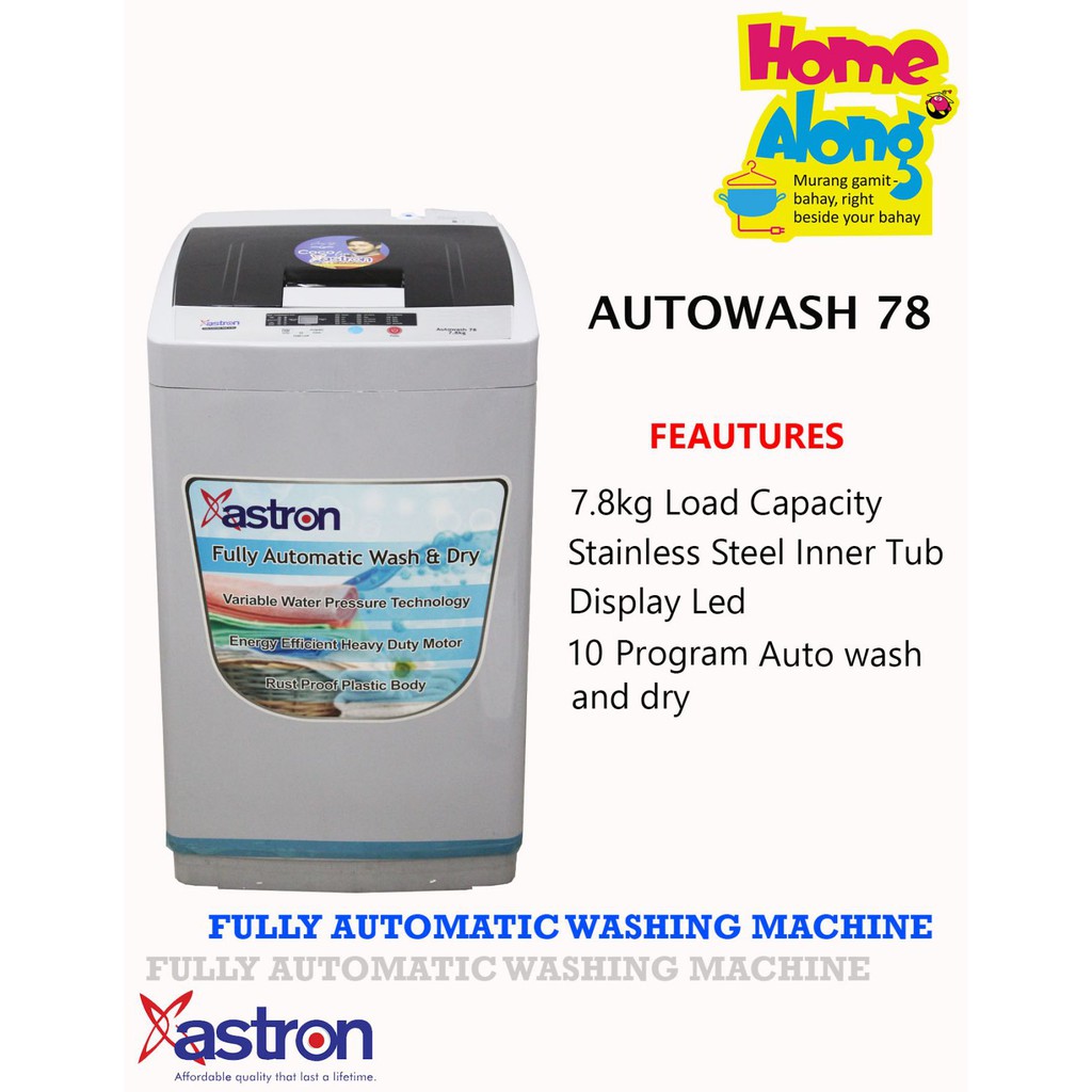 Astron 7.8kg Large Capacity Fully Automatic Washing Machine GEM