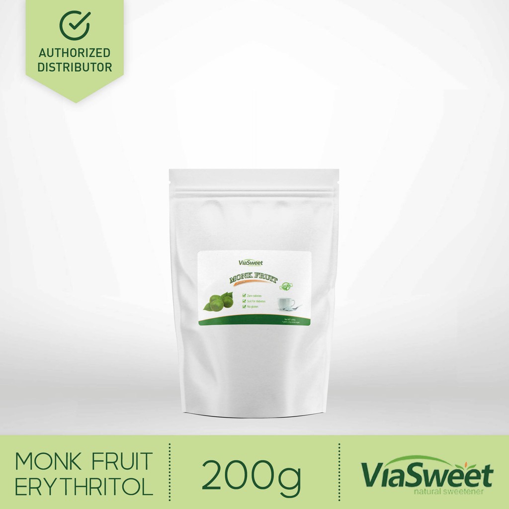 ViaSweet Monk Fruit Erythritol Sweetener Granules 200g (Keto Diet