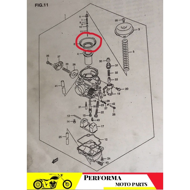 Parts Of Raider 150 Carb