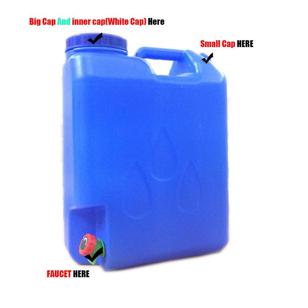 5 Gallon Slim Water Container With Rotary Faucet Shopee Philippines