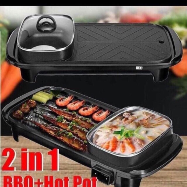 WJF 2in1 Multifunctional Electric Hot Pot korean grill Shopee Philippines