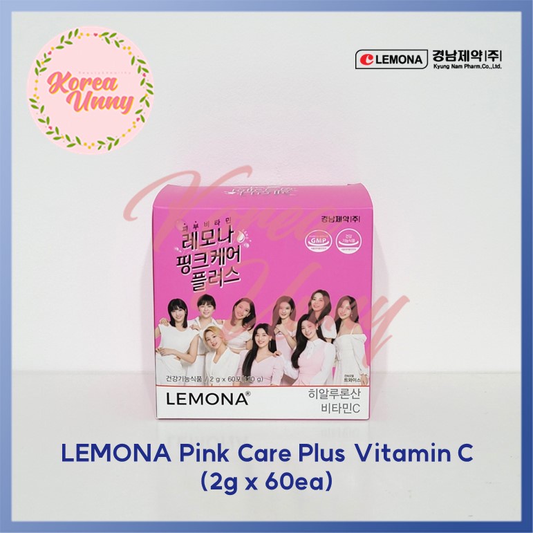 LEMONA TWICE LEMONA Pink Care Plus Vitamin C 2g X 60Stick Hyaluronic