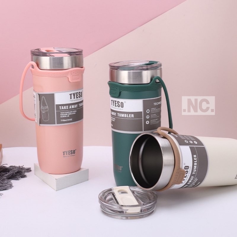 Original Tyeso TAKE AWAY Vacuum Insulated Tumbler drink bottle jug hot