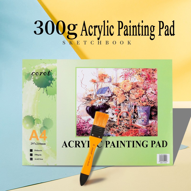 Wall Decor Home Decor Girl in a cityAcrylic painting on A4 300 GSM