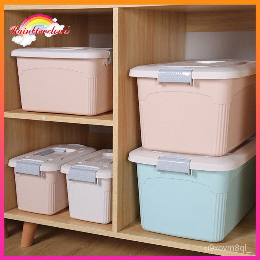 Thickened Extra Large Plastic Clothes Storage Box Finishing Box Storage