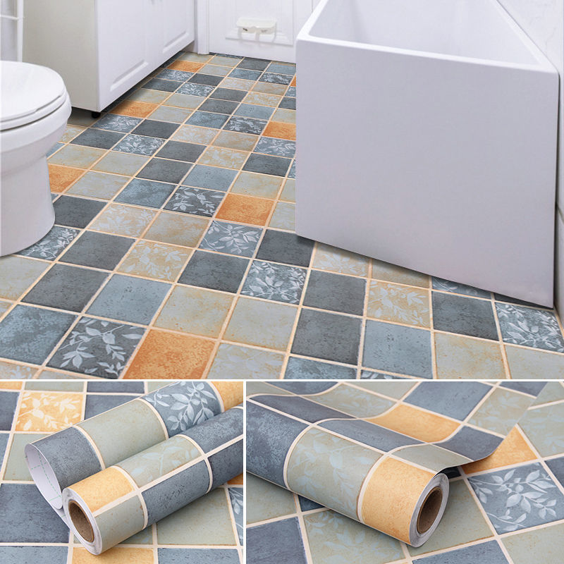 Thickened Floor Stickers Selfadhesive Toilet Waterproof Floor Stickers