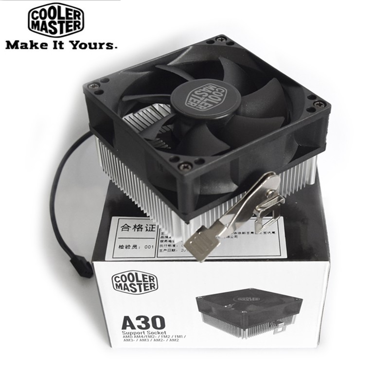 Cooler Master A30 CPU Cooler 8cm Quiet Fan For AMD AM4 AM3 AM3+ AM2 AM2