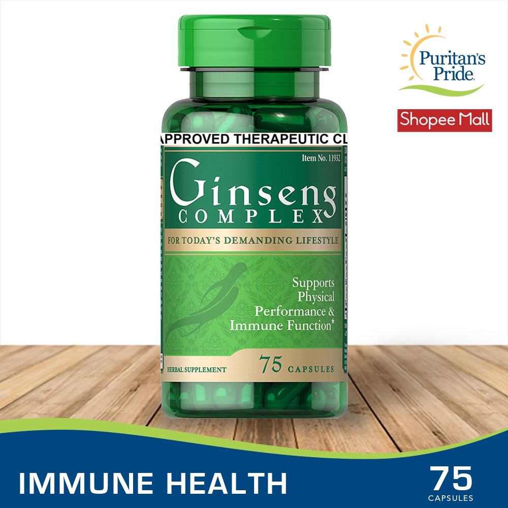 Puritan's Pride Ginseng Complex 75 capsules Shopee Philippines