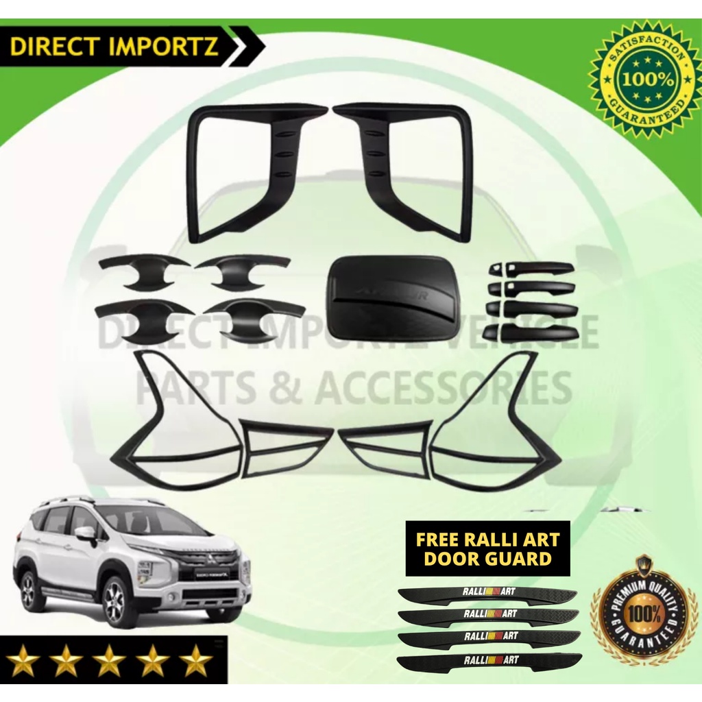 Mitsubishi Xpander Cross 2020 to 2022 Garnish Combo Set MATTE BLACK