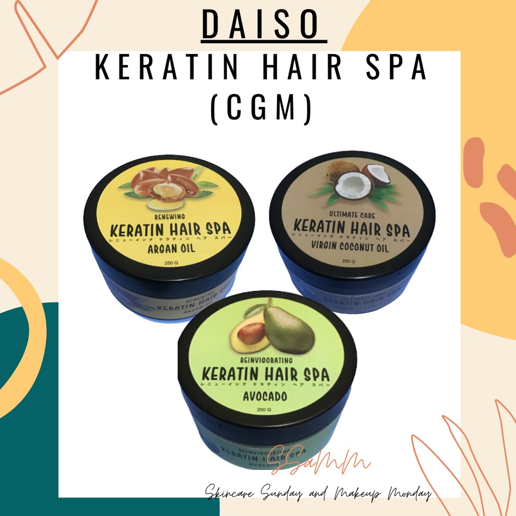Daiso Hair Keratin Spa 250G (Avocado, Virgin Coconut Oil, Argan OIl