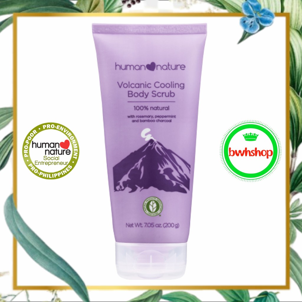 Human Nature Volcanic Cooling Body Scrub 200g Shopee Philippines