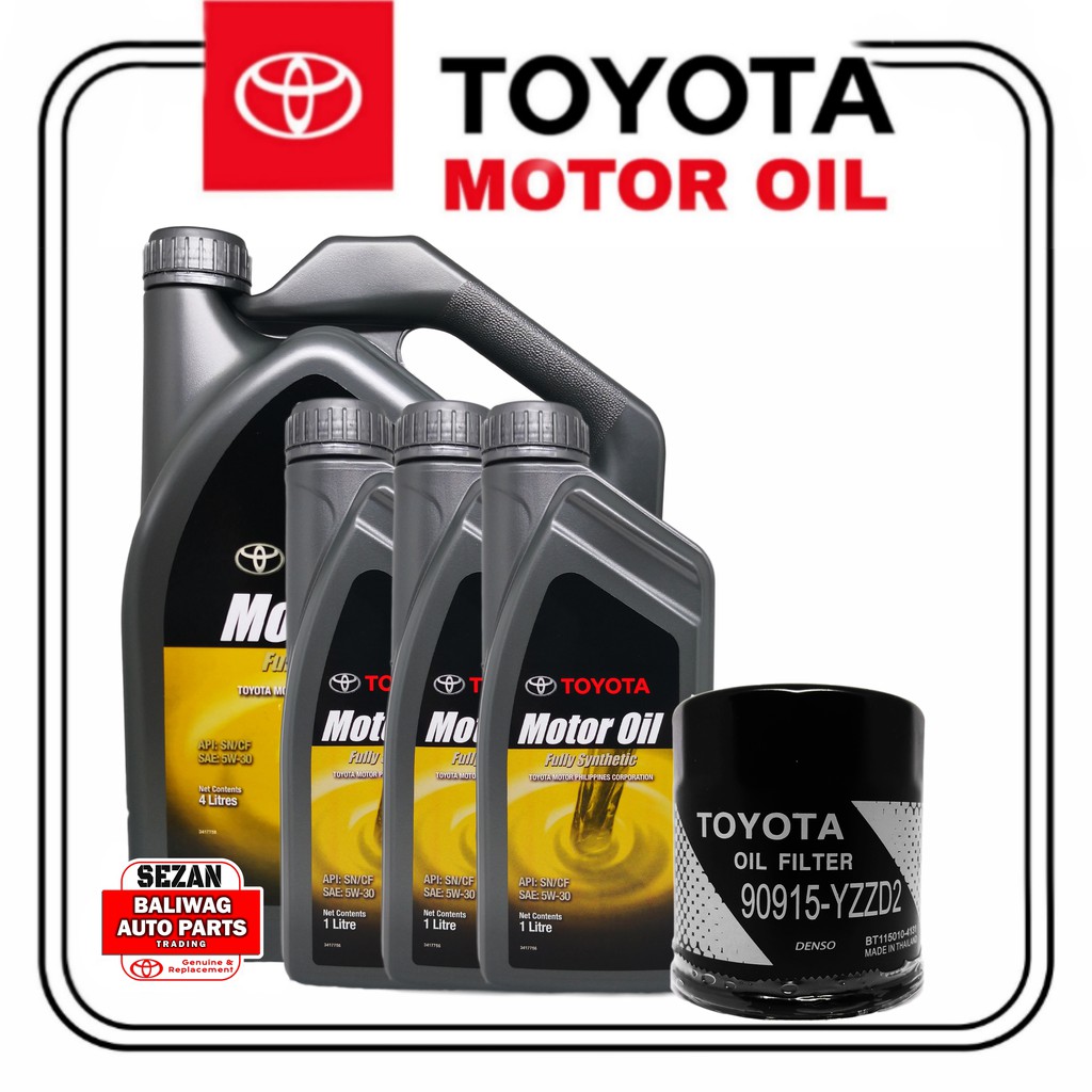 ORIGINAL TOYOTA OIL CHANGE PACKAGE 5W30 FULLY SYNTHETIC 7 LITERS WITH