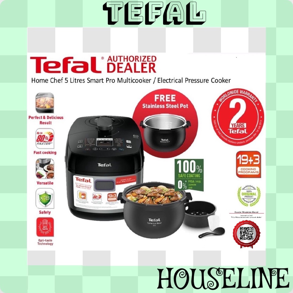 Tefal Home Chef Smart Pro Multicooker (Pressure Cooker) (CY625) (CY625D